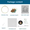 Paquete de Materiales para Bordado DIY de Primavera con Hongos, Papel Hidrosoluble, Bordado a Mano, Pegatinas Auxiliares para Bordado