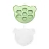 Popular Herramienta de Alimentación de Frutas y Verduras para Bebés de Amazon, Silicona de Grado Alimenticio, Alimentador de Frutas, Mordedera para Bebés