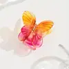 Pinza para el pelo de doble mariposa de 7 cm, color transparente, estilo francés de alta gama, pinza para coleta alta, pinza de tiburón, pinza para sujetar a medias