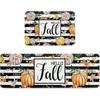 Alfombra decorativa de Halloween transfronteriza con lámpara de calabaza, alfombra de cocina, absorbente, de tira larga, antideslizante, para la entrada del hogar