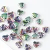8x8mm Contas de Cristal Coração de Pêssego Coloridas de Vidro para Pulseira Trançada DIY, Colar, Acessórios de Joias, Contas Soltas