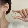 Brincos de Argola com Pérolas Populares em Estoque para Mulheres, Design de Nicho de Luxo Leve, Brincos Clássicos de Alta Qualidade Mais Vendidos
