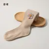Meias-calças femininas estilo primavera e outono, versáteis para usar com roupas externas, com acessórios de girassol, leggings infantis, meias-calças de bebê com pé