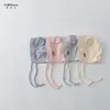 Touca de Bebê Estilo Primavera Fina Touca Turbante para Meninos e Meninas, Touca Simples Quente com Proteção para as Orelhas para Bebês, Touca Macia com Orelhas de Urso