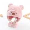 Gorro Infantil para Otoño e Invierno, Lindo y Adorable Gorro de Lana Tejida para Niños, Grueso y Cálido con Protección para los Oídos a Prueba de Viento para Niñas