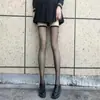 Meias de Seda Natural Cinza Oleosa Femininas Sexy Pretas Sem Costura Acabamento Brilhante Meias Acima do Joelho Puras de Seda Ultra-finas Desejo Sem Costura