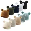 Otoño e invierno Nuevo gorro fetal para bebé gorro de punto para niños gorro pequeño con orejas para recién nacido gorro de bebé Mickey de 0 a 1 año A54