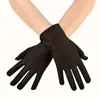 Accesorios para Mujer de los Años 1920 Spandex Satén Flocado Guantes de Charol Accesorios de Disfraz para Fiesta de Baile Transfronteriza en Stock