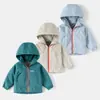Chamarra con Capucha y Cierre para Niños, Chaqueta de Bloques de Color con Letras para Niños, Chaqueta de Primavera para Exteriores para Niños Mayores