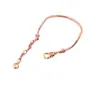 Pulsera ajustable de cadena de hueso de serpiente de 3 mm con cierre de langosta, chapada en K blanca, accesorios de joyería DIY adecuados para cuentas de agujero grande