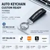 Chaveiro de Carro Popular Transfronteiriço com Corda de Couro de Fibra de Carbono Preto Puro Anel de Chaveiro de Alta Qualidade Fivela de Ferradura de Metal Pequeno Presente