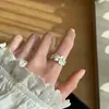 Novo Anel de Gardênia Simples Estilo Chinês para Mulheres, Luxo Acessível, Alta Qualidade, Anel Doce e Requintado para Dedo Indicador, Acessórios de Anel Elegantes para Mulheres