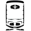 Adequado para Peças de Modificação do Lábio Dianteiro, Carcaça do Espelho Lateral, Saia Lateral, Lábio Traseiro e Spoiler Traseiro para BMW Série 3 E90 Lci m Sport