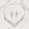 Collar de plata con diamantes de imitación de encaje europeo y americano, cadena de clavícula con temperamento de nicho, joyería ligera de lujo de alta gama a la moda.