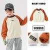 Sudadera de cuello redondo para niños europeos derecha 2026 Ropa nueva de otoño Ropa para niños Niños Bebé Niño pequeño Estilo Primavera/Otoño Superior Tendencia