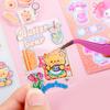 Pegatinas Láser de Dibujos Animados Capibara Niños Scrapbooking DIY Sin Cortar Pegatinas Decorativas Guardería Pequeños Regalos
