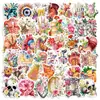50 Pegatinas Creativas Florales de Estructura de Órganos Humanos Biología para Journaling y Decoración de Fundas de Teléfono Materiales al por Mayor Personalizadas