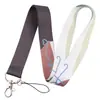Venta caliente color arcoíris minimalista cordón para teléfono móvil variedad de cinta de poliéster tarjeta de identificación cámara llavero de cuello accesorios