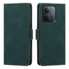 Capa Flip de Couro com Slot para Cartão Fantasia Redmi 15C Aplicável Transfronteiriça, Cor Sólida Japonesa e Coreana, Sucção Magnética Lateral POCO C85
