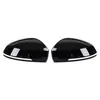 Adecuado para 17-23 Volkswagen Tiguan L Cubierta de Espejo Retrovisor Trasero Carcasa de Espejo Retrovisor Espejo con Patrón de Fibra de Carbono