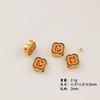 Gufa Shajin Gongxi Fa Cai Espaciador de Cuentas Redondas Elemento Festivo DIY Pulsera Collar Colgante con Cuentas Accesorios de Joyería J
