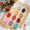 Ahora el relieve de cera tela ovalada rosa flor pegatina de pintura sello de pintura pegatina para sellar sobres multicolor