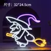 Luzes de neon LED de Halloween, iluminação de atmosfera para cenas de bar, decorações em formato de abóbora, luzes decorativas criativas com tema de fantasma