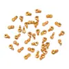 Dijes para Colgantes de Corazón, Flor, Animal, Estrella, Hoja, Pimienta, Hechos por Ti Mismo, Acero Inoxidable Chapado en Oro Real Ecológico, Joyería