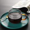 Taza de Vidrio Taza de Agua Hogareña Resistente al Calor Taza para Té de Burbujas Martillo Seis Colores Martillo de Vidrio Borosilicato Alto Taza de Piña Taza de Concubina Imperial