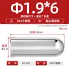 Pasador Cilíndrico de Cabeza Redonda 304 Acero Inoxidable Pasador de Posicionamiento Pasador de Eje Dedal Sólido Eje Óptico Varilla Redonda Pasador de Rodillo Fijo