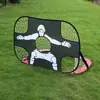 Personagem Infantil Portátil Rebote Toy Goal Frame Outdoor Folding Treinamento Tiro Alvo Pano Portão de Futebol Infantil