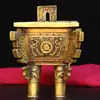 Adornos de Bronce Ding Latón Ding Latón Sheng Ding Artesanías Hogar Empresa Oficina Apertura de Tienda Regalos de Negocio