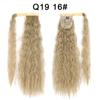 Peruca Rabo de Cavalo Ondulada com Fita Adesiva Mágica Xuchang para Atacado, Cabelo Longo e Cacheado, Estilo Europeu e Americano, com Tranças e Ondas de Lã.