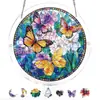 Produto novo transfronteiriço Azure Bloom Sun Catcher Sussurrante quebra-cabeça de acrílico para pendurar na janela decoração de casa quebra-cabeça de 83 peças