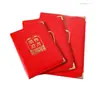 Funda de Certificado de Honor de Cuero 6K Personalizada, Funda Protectora de Gama Alta, Cubierta Interior con Estampado en Caliente de Puntos Engrosados