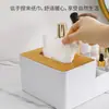 Caixa de Lenços de Bambu com Textura de Madeira para Casa Sala de Estar Mesa de Centro Caixa de Papel Armazenamento de Lenços de Mesa Caixa de Armazenamento de Lenços para Banheiro