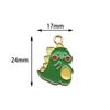 Accesorios de joyería DIY estrictamente seleccionados caricatura pequeño dinosaurio monstruo aleación gota de aceite colgante gota de aceite tocado