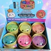 Bestseller transfronterizo Halloween gelatina de frutas squishy, juguete antiestrés de rebote lento, bolsa con cara sonriente de cuentas pop squishy con purpurina