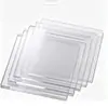 Placa Acrílica Transparente 4mm Formato Irregular Base para Sobremesa Acessórios Artesanais DIY Quadrada Em Estoque