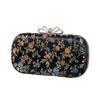 Bolso de noche hecho a mano con bordado Retro con incrustaciones de diamantes al por mayor transfronterizo, bolso de noche con cabeza de mariposa de pedrería, bolso de mano colgado