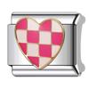 Estilo de Moda Color Rosa Ojos Corazón Amor Amuleto Letra Italiana Moda Acero Inoxidable Amuleto Italiano para Hacer Joyería DIY