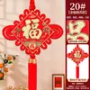 Colgante de nudo chino feliz para boda, sala de estar, decoración festiva, boda, doble felicidad, colgante, pegatina de personaje feliz de alta gama.