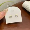 Nuevos Pendientes Brillantes de Gato Kt con Lazo de Circonita para Mujer, Aguja de Plata, Exquisitos y Elegantes, Lujo Ligero, Pendientes de Gama Alta al por Mayor