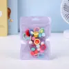 Sacos Coloridos de Macaron Autoadesivos, Sacos de Selagem Holográficos Semi-Transparentes Espessados para Joias, Sacos de Selagem para Embalagem de Cartões Pequenos, Sacos de Embalagem