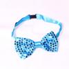 Fabricante de Yiwu Listos para Usar Nuevos Lazos de Lentejuelas Dorados y Plateados para Escenario Infantil Lazos Casuales de Lentejuelas de Moda
