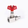 Válvula de Aguja de Alambre de Acero Inoxidable 304 para Manómetro de Presión Interno y Externo J21W-160P Válvula de Cierre para Soldadura con Rosca Externa Válvula de Aguja de Alta Presión