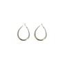 Aretes de aro lisos de gota de agua simples de nicho para mujer, viento frío, exagerados, grandes, anillo de oreja, lujo ligero, alta gama, aretes de aro combinables con todo