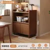 Aparador, armário de armazenamento para sala de estar, armário de jantar de parede, armário de armazenamento, suporte para cafeteira em painel ecológico de madeira maciça, armário de chá