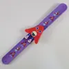 Pulsera de Anillo a Presión Navideño con Serigrafía Decoración Festiva Infantil Anillo de Presión Fiesta Navideña Juguete Divertido Infantil Pulsera