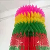 Venta al por mayor de fábrica Linterna de papel de plástico ecológica transparente de 2 metros con flor de loto para colgar en tumbas Suministros para asuntos funerarios y memoriales Fabricación de flores Chang Biao